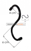 Black Aluminum S Hook