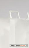 NEUTRAL WHITE bag with flat handle