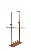 Belt holder display with adjustable height - rust