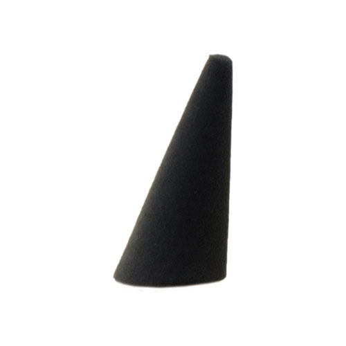 Ring holder cone in black velvet