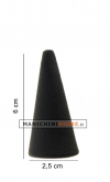 Ring holder cone in black velvet