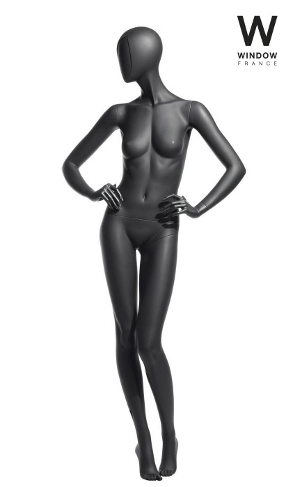 Matte TP 01 manichino donna stilizzato grigio chiaro