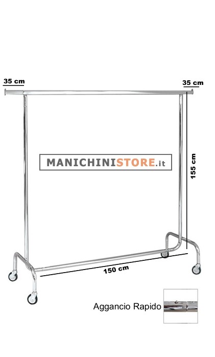 209/E/80 Stender appendiabiti 150cm