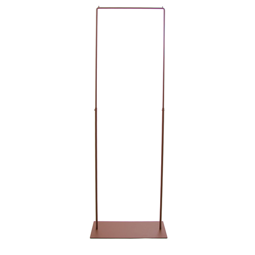 Adjustable clothes rack display 50 cm - rust