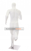 Egg head male sport mannequin - Runner white