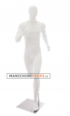 Egg head male sport mannequin - Runner white