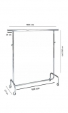 100 Height adjustable Clothing Rack MT012R80R