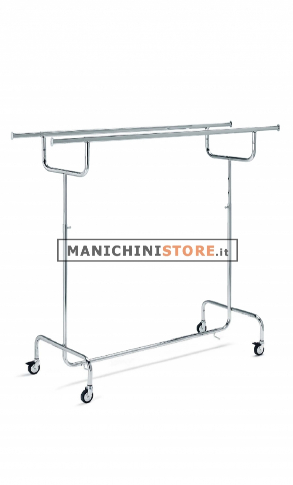 Double bar clothing rack