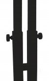 Double clothes rack display - black