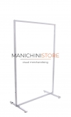 Square tube clothes rack 90 cm chromed