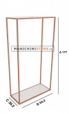 Copper modular clothing rack cm 94.2