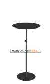 Adjustable round display table - Black