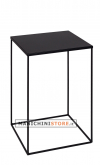 Cube table in black painted iron wire - 80 cm