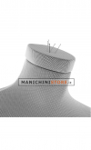 Articulated man mannequin upholstered in fabric