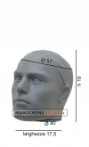 Man head accessories holder - Gray