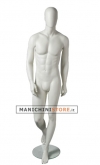 Manichino uomo testa uovo Collezione Moon - White