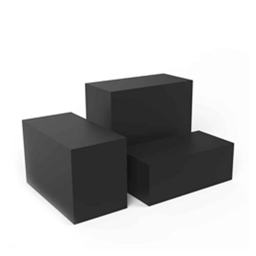 Set of three display cubes