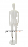 Rental of 1 female egg head mannequin White Plastic