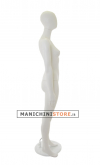 Rental of 1 female egg head mannequin White Plastic